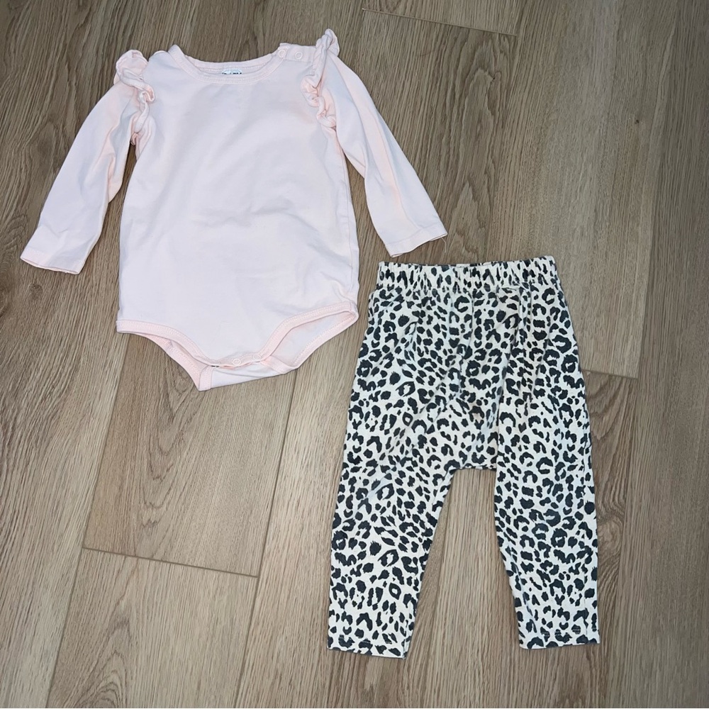 Cotton On Ruffle Leopard Outfit Set